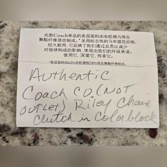 Authentic Coach Riley Chain Clutch in Colorblock ( Excellent Vintage Condition) - Picture 12 of 16